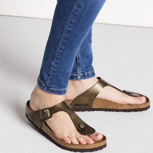 Birkenstock Shoes - BIRKENSTOCK GIZEH LEATHER SANDALS.SIZE EUR 39 USA 8-8.5